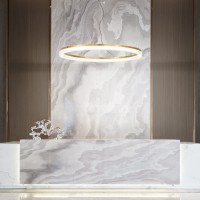 Люстра подвесная Ideal Lux Crown SP D40 Латунь 3000К LED 364964