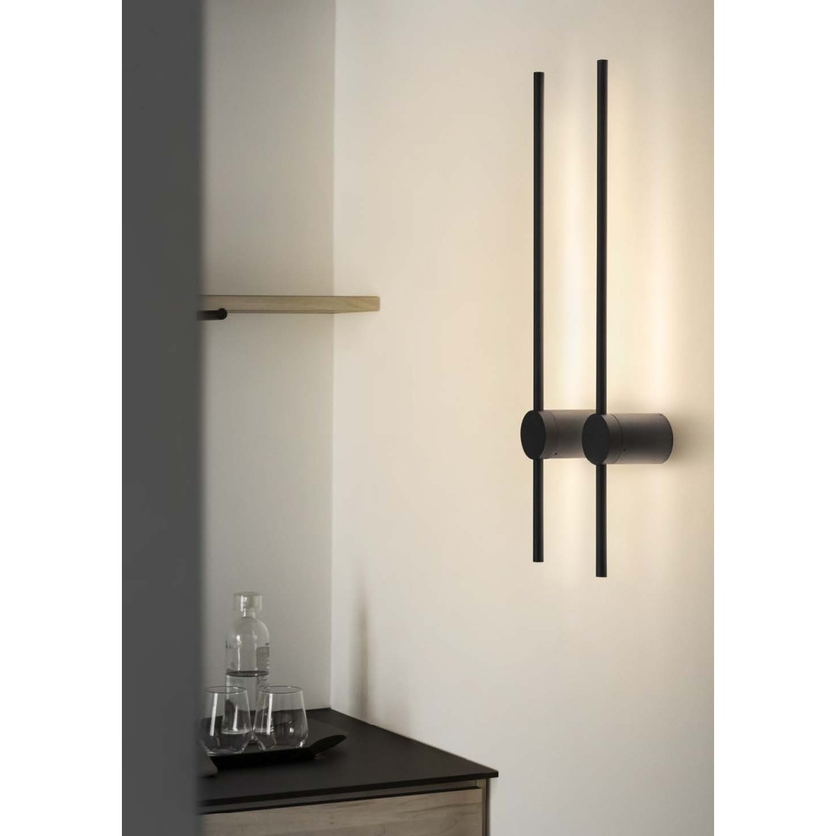 Светильник настенный Ideal Lux Essence AP Round D115 luce ind. 3000К LED Черный 285108