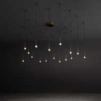 Люстра подвесная Ideal Lux Lucciola SP16 Латунь 3000К LED 284019