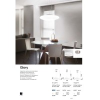 Люстра потолочная Ideal Lux Glory PL2 D40 Белый E27 101132