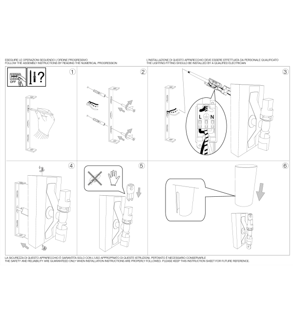 Светильник настенный Ideal Lux Paul AP2 Round Белый G9 060620