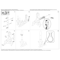 Светильник настенный Ideal Lux Gioconda AP2 Золото E14 060491