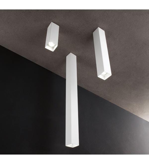 Светильник потолочный Ideal Lux Look PL1 Square D60 H750 Черный GU10 233970