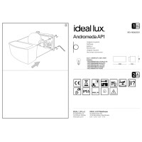Светильник уличный Ideal Lux Andromeda AP1 Белый E27 066868