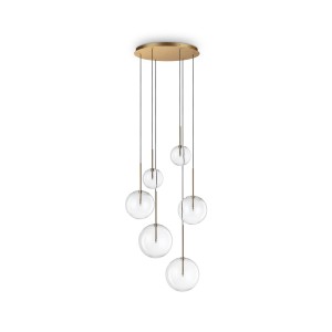 Люстра подвесная Ideal Lux Equinoxe SP6 Латунь G4 317243