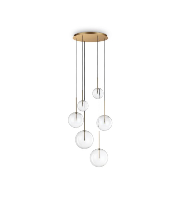 Люстра подвесная Ideal Lux Equinoxe SP6 Латунь G4 317243