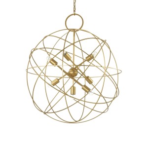 Люстра подвесная Ideal Lux Konse SP7 D80 Золото E27 156033