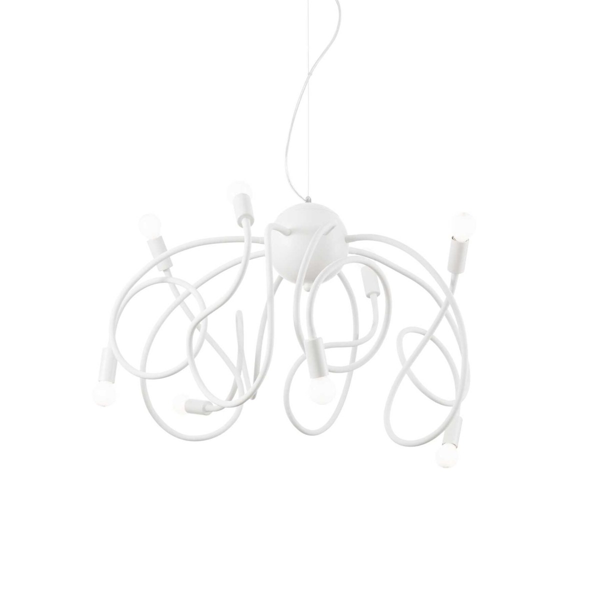 Люстра подвесная Ideal Lux Multiflex SP8 Белый E14 141893