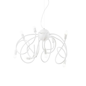 Люстра подвесная Ideal Lux Multiflex SP8 Белый E14 141893