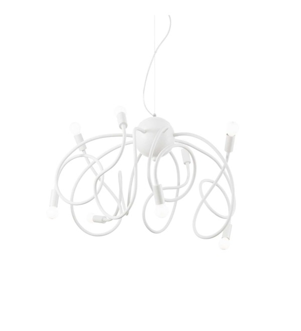 Люстра подвесная Ideal Lux Multiflex SP8 Белый E14 141893