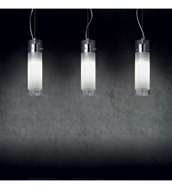 Светильник подвесной Ideal Lux Flam SP1 small D80 Хром E27 027357