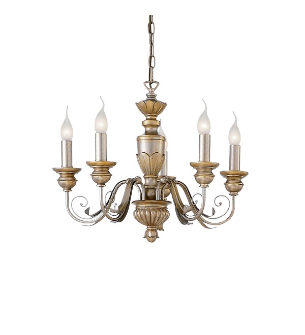 Люстра подвесная Ideal Lux Firenze SP5 Золото E14 020822