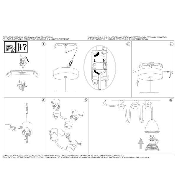 Светильник подвесной Ideal Lux Oil-4 SP1 Цемент E27 110462