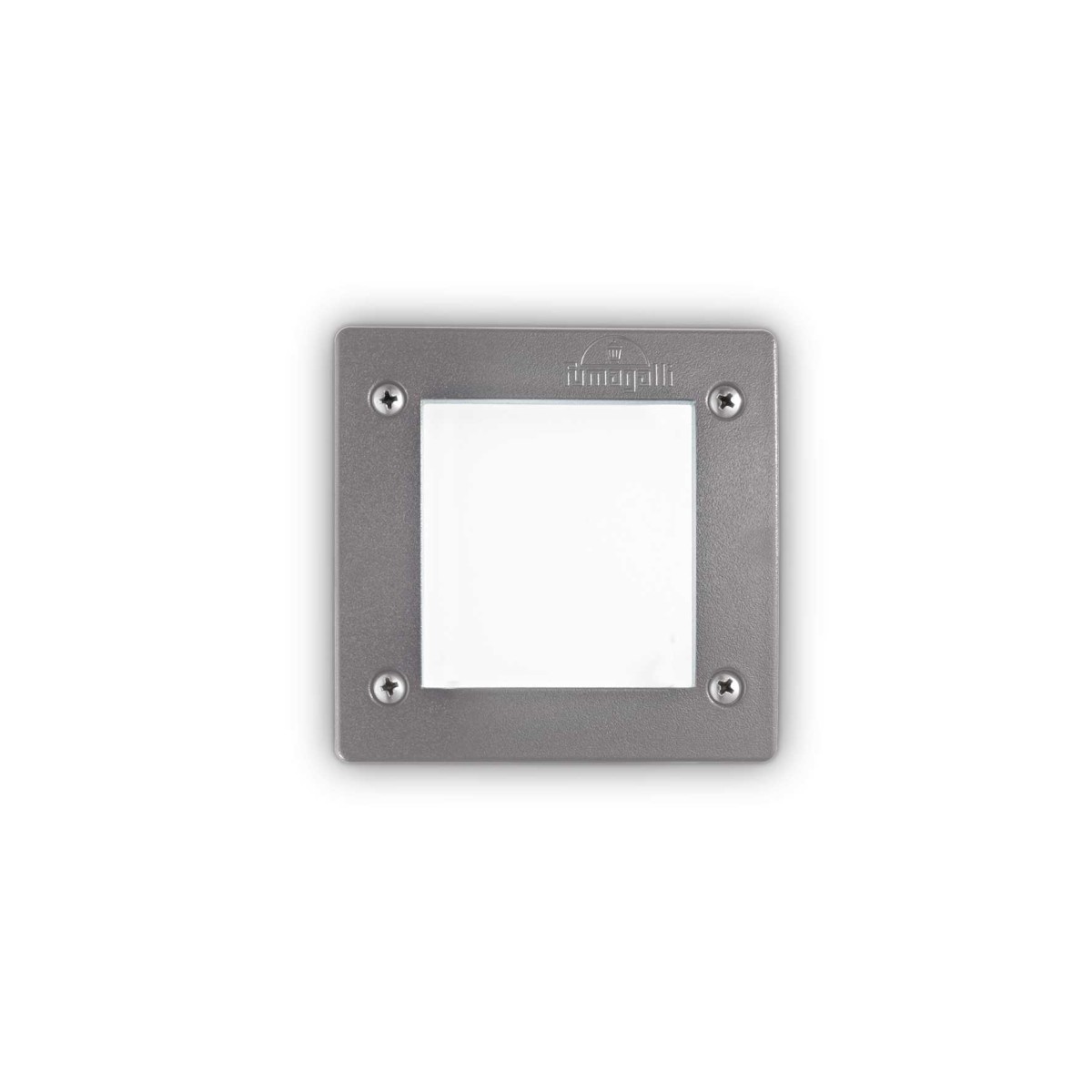 Светильник уличный встраиваемый Ideal Lux Avenue FI Square макс.1х9Вт IP66 GX53 230В Серый/Белый Смола 096599