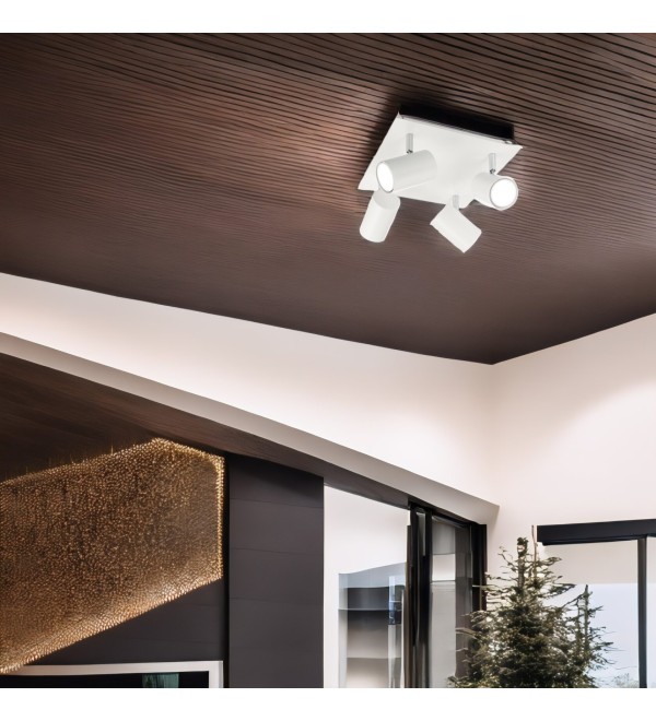 Светильник потолочный Ideal Lux Spot PL4 Белый GU10 156774