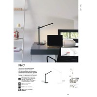 Лампа настольная Ideal Lux Pivot TL Белый 3000/4000/6000K 289168