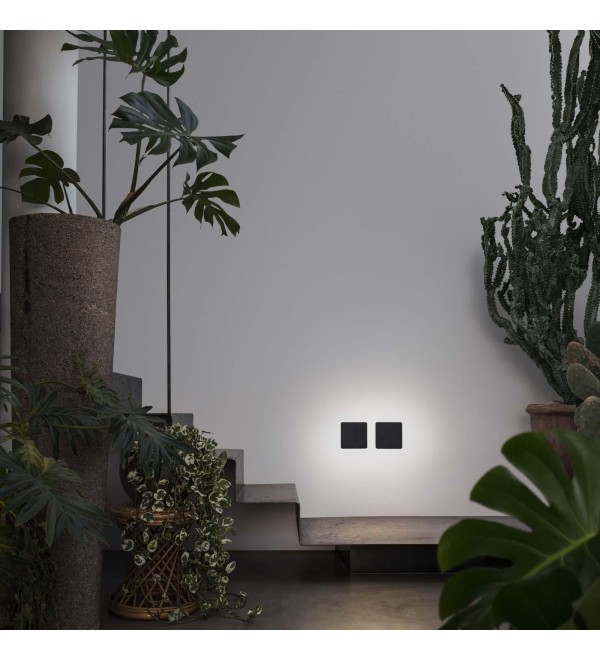 Светильник настенный Ideal Lux Cover AP D15 Square Черный LED 195766