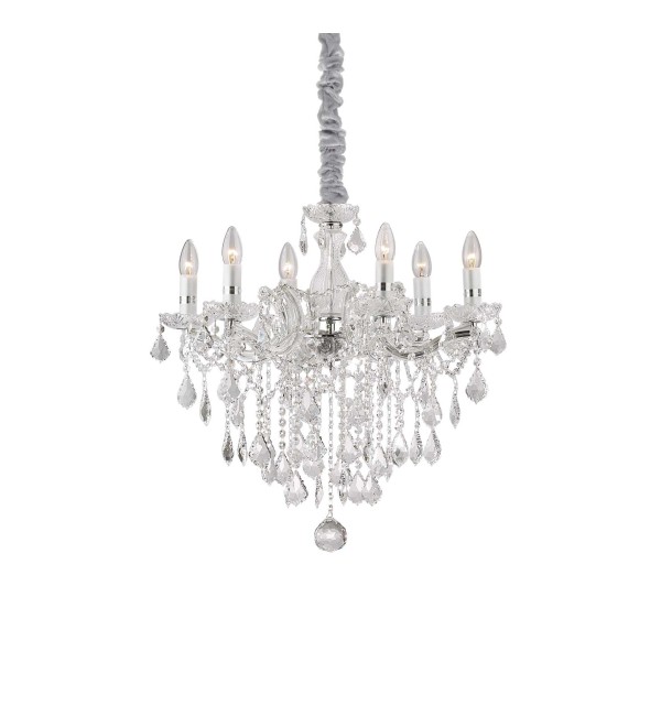 Люстра подвесная Ideal Lux Florian SP6 Хром E14 035628