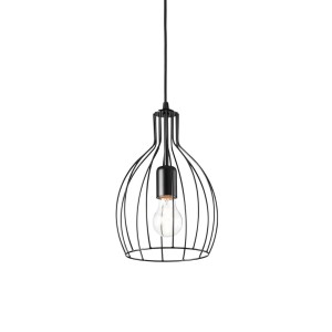 Светильник подвесной Ideal Lux Ampolla-2 SP1 Черный E27 148151