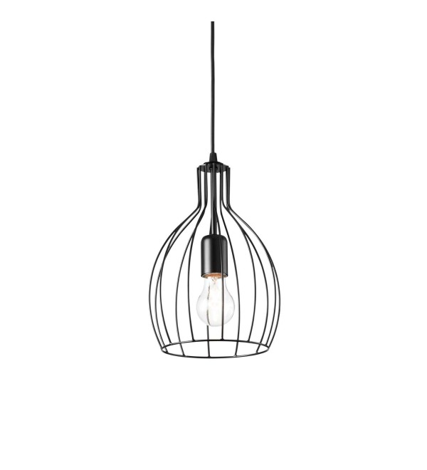 Светильник подвесной Ideal Lux Ampolla-2 SP1 Черный E27 148151
