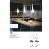 Светильник подвесной Ideal Lux Milk SP1 Белый E27 026787