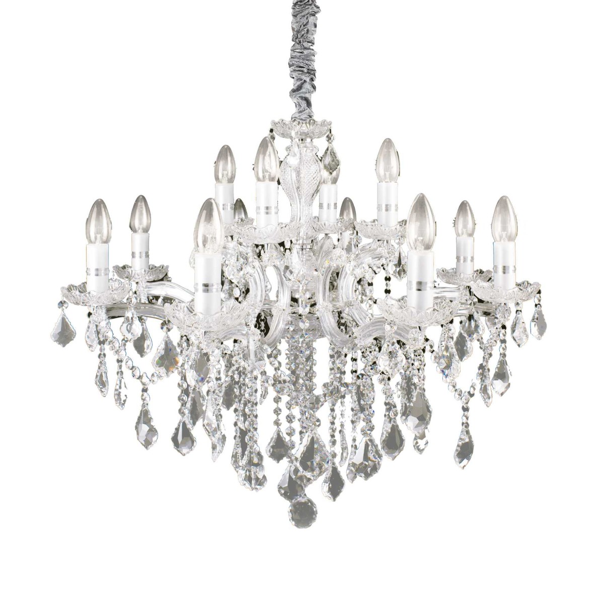 Люстра подвесная Ideal Lux Florian SP12 Хром E14 035604