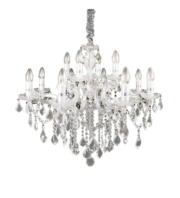 Люстра подвесная Ideal Lux Florian SP12 Хром E14 035604