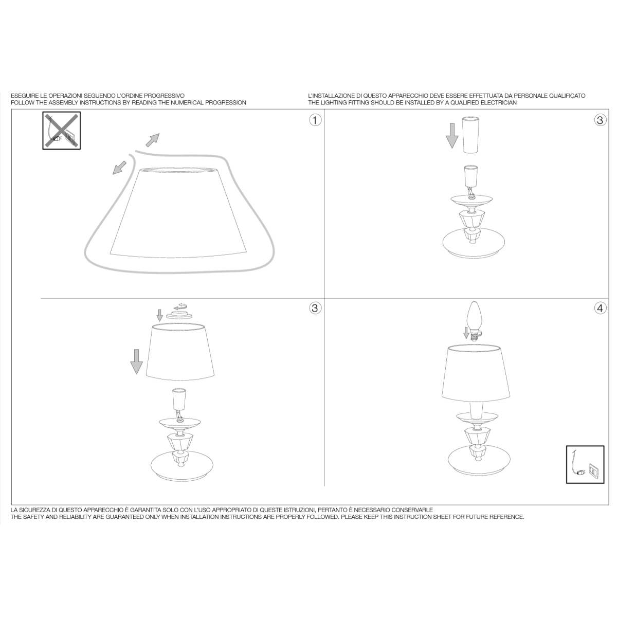 Лампа настольная Ideal Lux Pegaso TL1 Small Хром E14 059266