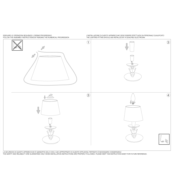 Лампа настольная Ideal Lux Pegaso TL1 Small Хром E14 059266