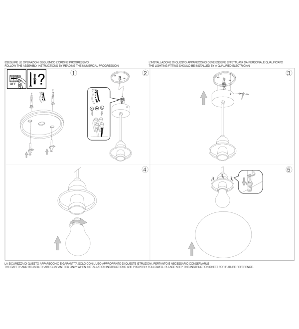 Светильник уличный Ideal Lux Sole SP1 D30 Опал E27 135991