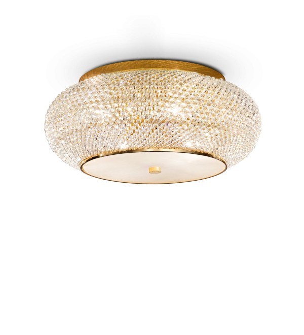 Люстра потолочная Ideal Lux Pasha' PL14 Золото E14 165004