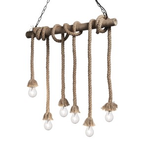 Люстра подвесная Ideal Lux Canapa SP6 Веревка E27 134826