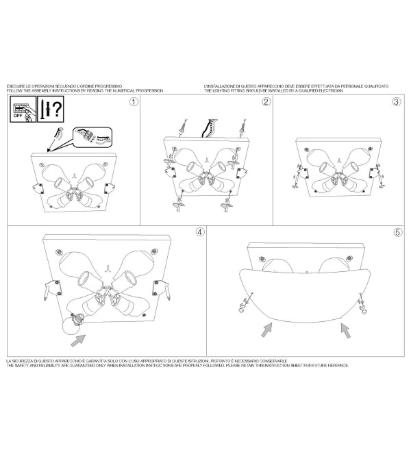 Люстра потолочная Ideal Lux Celine PL4 Белый E27 044293