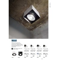 Светильник потолочный Ideal Lux Mood PL1 D15 Square Черный GU10 243931
