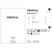 Торшер напольный Ideal Lux Driftwood PT1 Дерево E27 148939