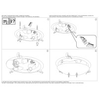 Светильник потолочный Ideal Lux Simply PL3 D40 Белый E27 007984