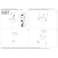 Светильник потолочный Ideal Lux Mapa PL1 D40 Белый E27 059839