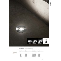 Светильник уличный встраиваемый Ideal Lux Rocket FI D2.8 Wide 3000K LED Сталь 325132