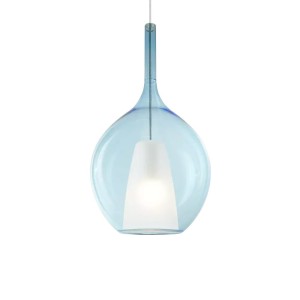 Светильник подвесной Ideal Lux Kalique SP1-2 D28 Голубой E27 359694