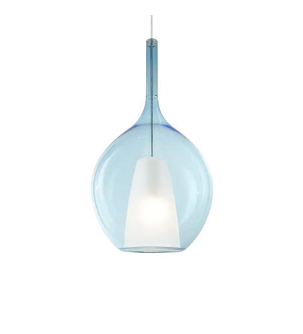 Светильник подвесной Ideal Lux Kalique SP1-2 D28 Голубой E27 359694