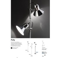 Светильник напольный Ideal Lux Polly PT2 Хром E27 061122