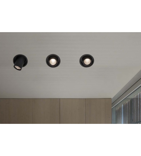 Светильник встраиваемый Ideal Lux Nova FI 12W 3000K LED Черный 248189