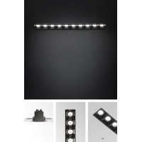 Светильник встраиваемый Ideal Lux Lika FI TRIMLESS 06W 3000K LED Черный 206202