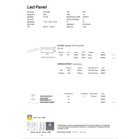 Светильник встраиваемый Ideal Lux LED Panel FI D060xD060 40W CRI80 3000K Белый 249711