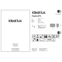 Светильник настенный Ideal Lux Pasha AP3 Хром G9 082264