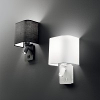 Светильник настенный Ideal Lux Gea MAP2 Черный E27/LED 239545