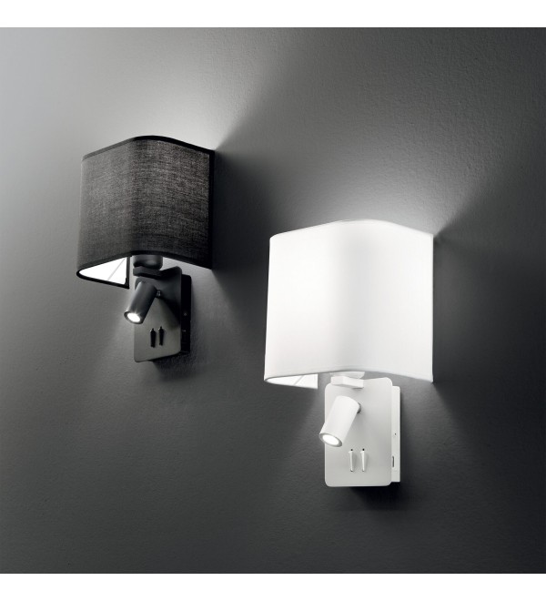 Светильник настенный Ideal Lux Gea MAP2 Черный E27/LED 239545