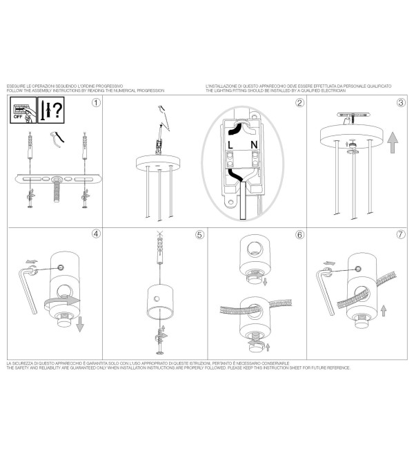 Светильник подвесной Ideal Lux Holly SP3 Белый E27 231587