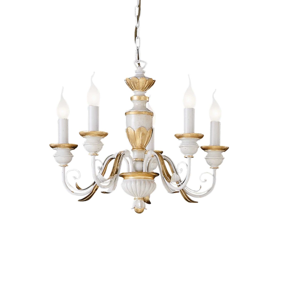 Люстра подвесная Ideal Lux Firenze SP5 Белый E14 012865