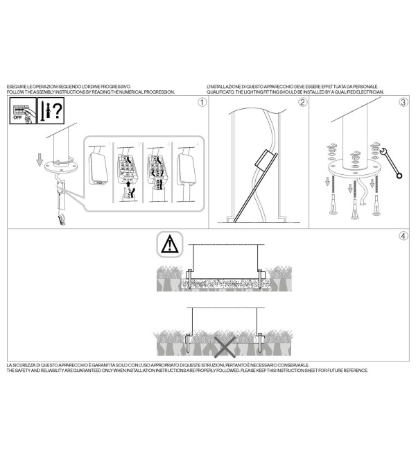 Светильник садово-парковый Ideal Lux Etere PT 4000К Антрацит LED 172439